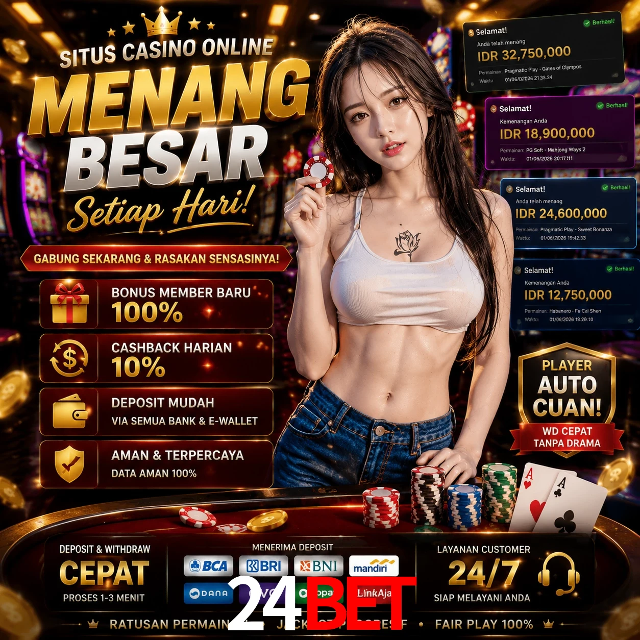 24bet slots no app